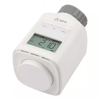 Termostat radiátora Olympia HT 430-23A (model 73036) biela, elektronické ovládanie