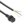 ACT napájací kábel C19 IEC Lock – otvorený koniec čierny 2 m, PC1174, balenie 5 ks