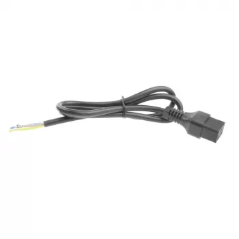 ACT napájací kábel C19 IEC Lock – otvorený koniec čierny 2 m, PC1174, balenie 5 ks