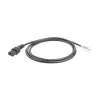ACT napájací kábel C13 IEC Lock - otvorený koniec čierny 2 m, PC1025, balenie 5 ks