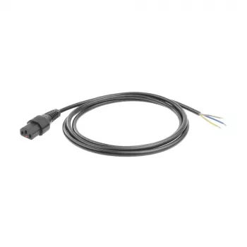 ACT napájací kábel C13 IEC Lock - otvorený koniec čierny 2 m, PC1025, balenie 5 ks