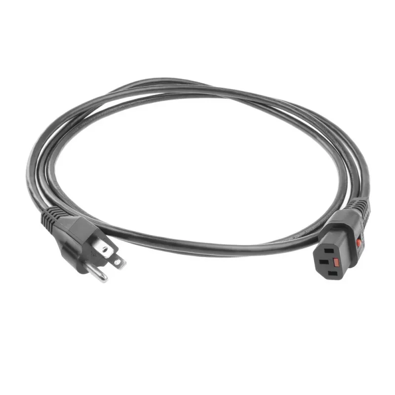 ACT napájací kábel USA konektor samec - C13 IEC Lock čierny 2 m, PC1063, balenie 5 ks
