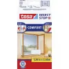 tesa Comfort 55918-00020-00 sieť proti hmyzu pre okná po podlahu, 1200 x 2400 mm, biela