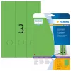 Etikety na spisy HERMA A4 61x297 mm zelená papier matný nepriehľadný 60 ks