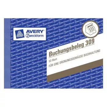 Administratívny blok Avery 309 modrý biely