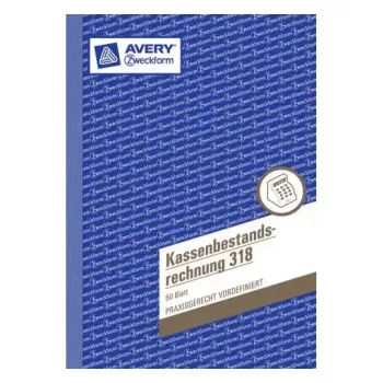 Administratívny blok Avery 318 modro-biely