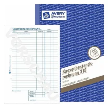 Administratívny blok Avery 318 modro-biely