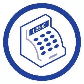Administratívny blok Avery 427 modrý biely