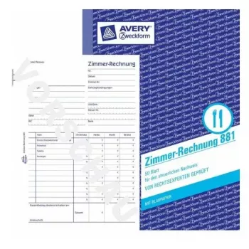 Administratívny blok Avery 881 modrý biely