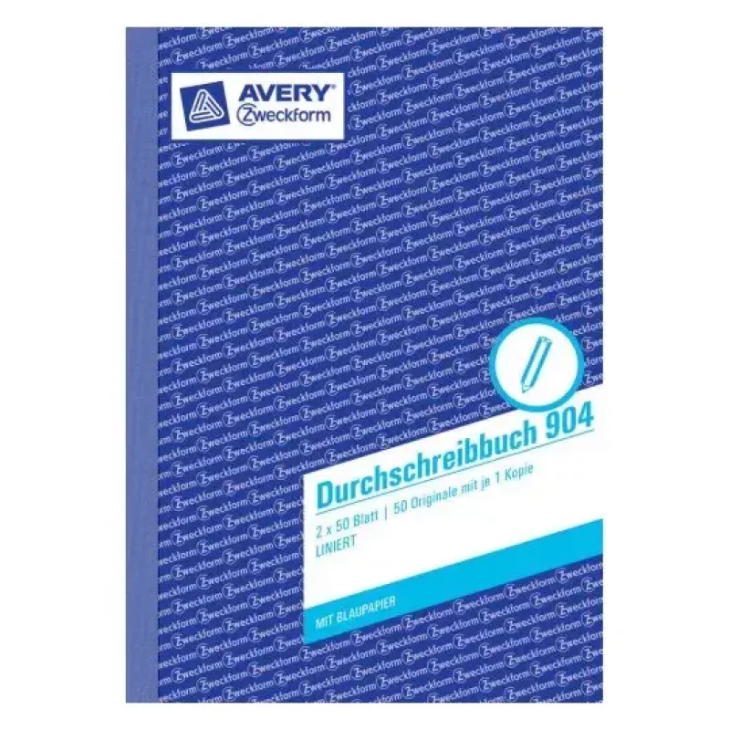 Zošit A5 Avery 904 50 listov modrý biely