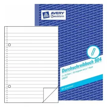 Zošit A5 Avery 904 50 listov modrý biely