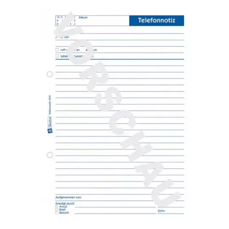 Avery Zweckform 1019 Blok telefonických poznámok, A5, 50 listov