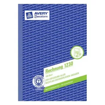 Administratívny blok Avery 1230 modrý biely