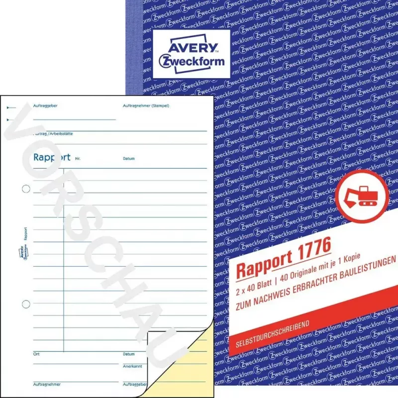 Účtovný formulárový blok A5 Avery 1776