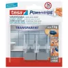 Vešiak na uteráky TESA 58812 Indoor transparentný 2 ks