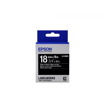 Epson kazeta na etikety Vivid LK-5BWV biela/čierna 18 mm (9 m)