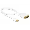 Video kábel adaptér DeLOCK 83986 Mini DisplayPort na DVI-D 0,5 m