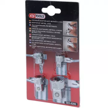 Sada nástrčných kľúčov KS Tools 503.4286 4 hlavy Chróm-vanádiová oceľ