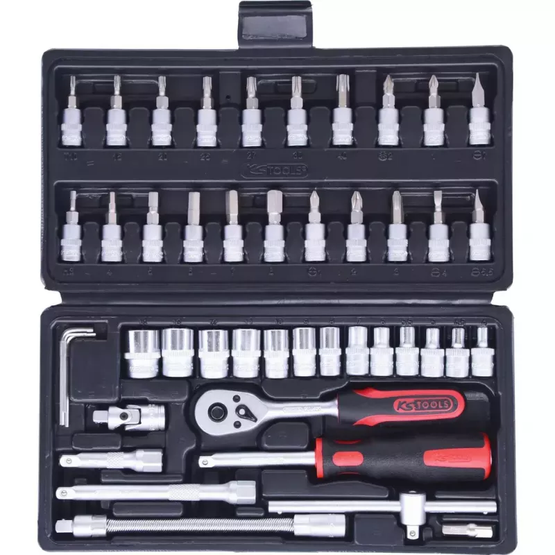 KS Tools 911.0646 Sada nástrčných hlavíc 1/4, 46 ks