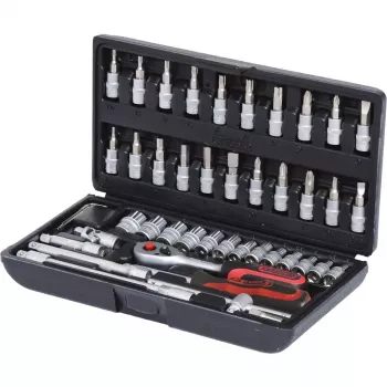 KS Tools 911.0646 Sada nástrčných hlavíc 1/4, 46 ks