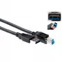 Kábel ACT SB3017 USB 3.0, USB-A samec na USB-B samec, 1 m, čierny