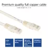 ACT ivory 0,25 m U/UTP CAT6 patch kábel s RJ45 konektormi