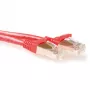 ACT červený 20 metrov LSZH SFTP CAT6A patch kábel snagless s RJ45 konektormi