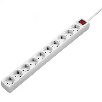 Hama 00137234 prepäťová ochrana biela 10 AC zásuviek 230 V 3 m
