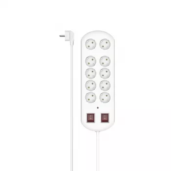 Hama 00223163 predlžovacia zásuvka 2 m 10 AC výstupov interiér biela