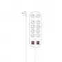 Hama 00223163 predlžovacia zásuvka 2 m 10 AC výstupov interiér biela