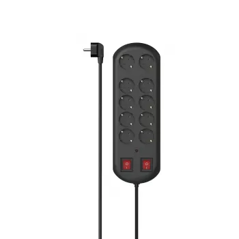 Hama 00223164 predlžovacia zásuvka 2 m 10 AC zásuviek interiér čierna