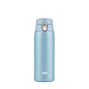 EMSA Light Mug 400 ml modrá nerezové veko polypropylén