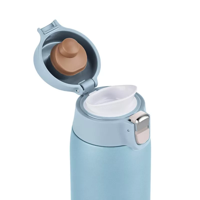EMSA Light Mug 400 ml modrá nerezové veko polypropylén