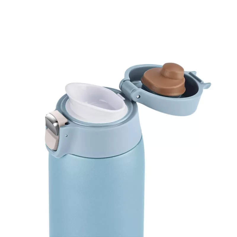 EMSA Light Mug 400 ml modrá nerezové veko polypropylén