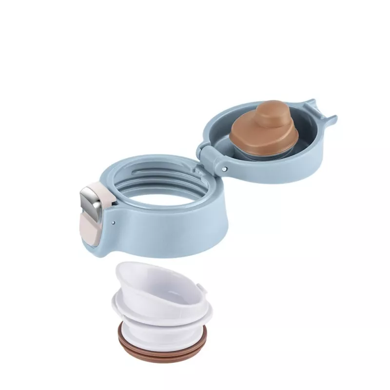 EMSA Light Mug 400 ml modrá nerezové veko polypropylén