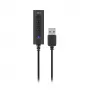 ACT AC9360 zvuková karta USB 3,5 mm slúchadlový konektor 4 tlačidlá