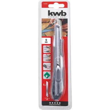 KWB 014409 univerzálny nôž čierny lámacie čepele 9 mm