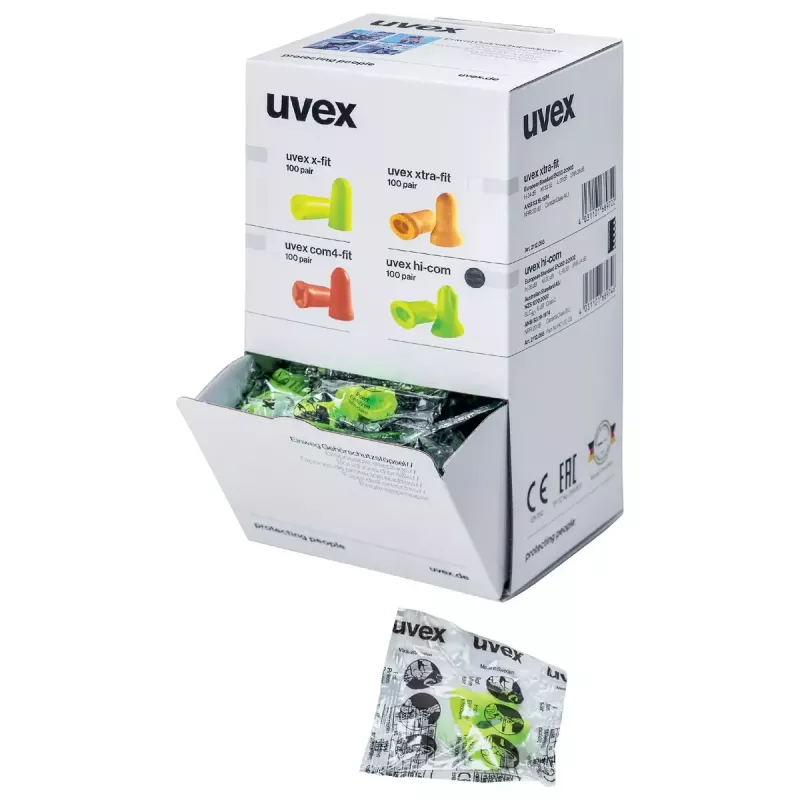 uvex hi-com Mini Jednorazové štuple do uší 24 dB, 100 párov (2112095)