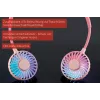 Unold ventilátor na krk Breezy Pink, ružový, 2 ventilátory, 8 h, ventilátor na krk, biely, 1 kus