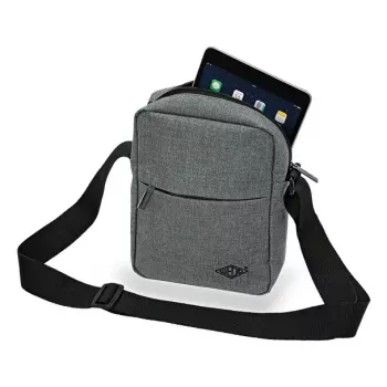 Cez rameno taška WEDO 59 350512 — polyester sivá unisex ramenná/ručná taška, zips