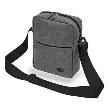 Cez rameno taška WEDO 59 350512 — polyester sivá unisex ramenná/ručná taška, zips