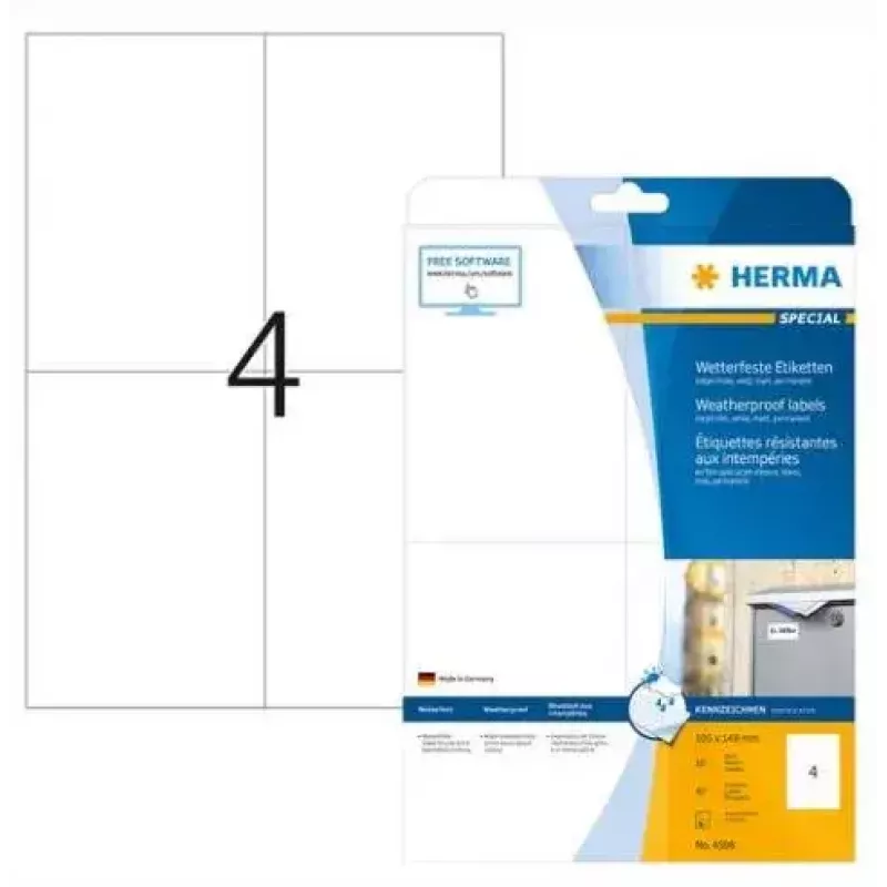 Samolepiace etikety obdĺžnikové HERMA 4598
