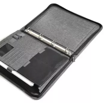 Osobný organizér WEDO 58 354412 A4 sivý polyester so 4-krúžkovou mechanikou
