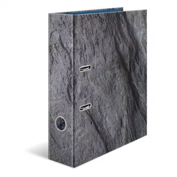 HERMA Stone krúžkový zakladač A4 sivý Q-krúžok na ukladanie 285x70x315mm