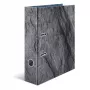 HERMA Stone krúžkový zakladač A4 sivý Q-krúžok na ukladanie 285x70x315mm