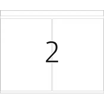 Etikety pre tlačové stroje HERMA DP1 74x105 mm
