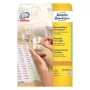 Samolepiace etikety AVERY L3410REV-25 odnímateľné biele 2550 kusov