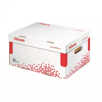 Archivačný box Esselte Speedbox FSC® A4, červená, biela, A4, 290 g, 252 x 355 x 193 mm