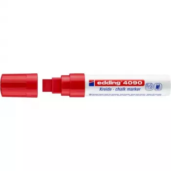 Kriedová fixka Edding 4090 klinčekový hrot červená