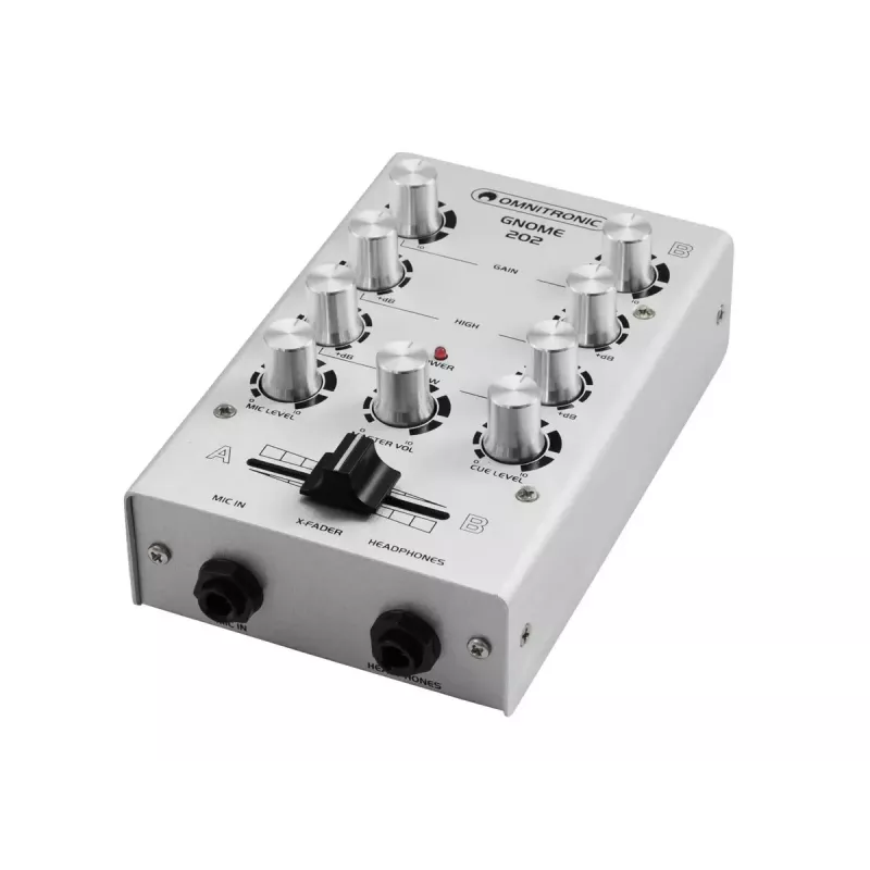 Audio mixér Omnitronic 10006881 2 kanály 20 - 20000 Hz strieborná